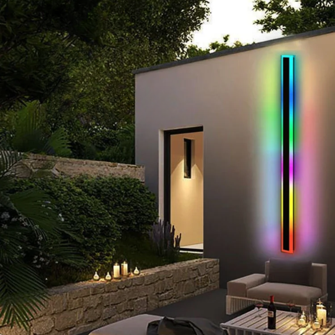 A waterproof RGB outdoor light with 358 effects for effortless mood and curb appeal.